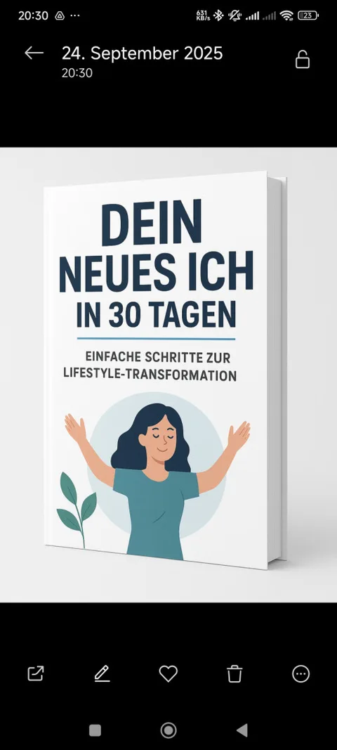 Produktbild Dein neues Ich: 30 Tage Lifestyle Transformation (E-Book)