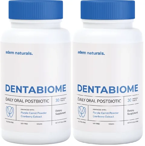 DentaBiome orale Postbiotika-Kautabletten, 2-Flaschen-Paket