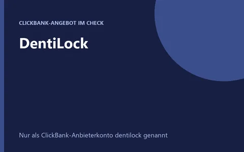 DentiLock Zahnpflege-Nahrungsergänzungsmittel als Tabletten