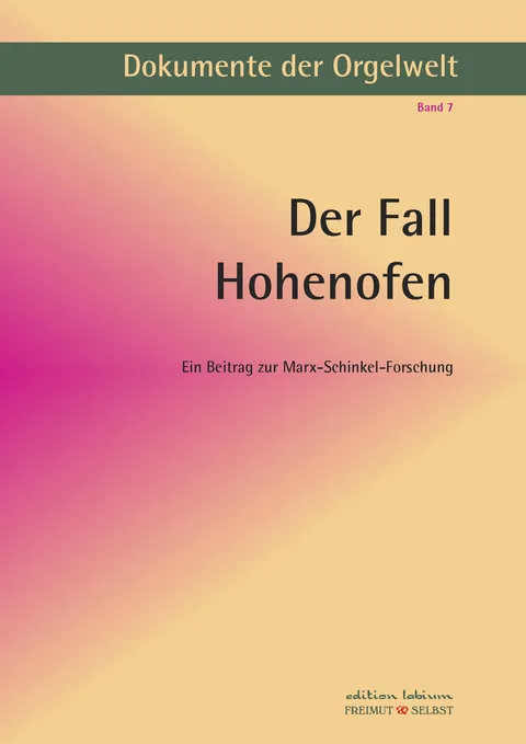 Cover Der Fall Hohenofen, Dokumente Band VII