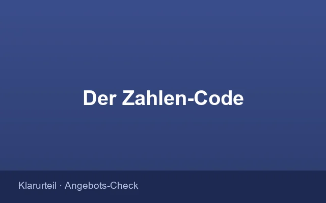 Bestellformular des E-Books Der Zahlen-Code von Rosina Kaiser