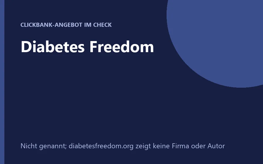 Diabetes Freedom digitales und physisches Paket
