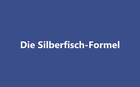 Produktbild Die Silberfisch-Formel