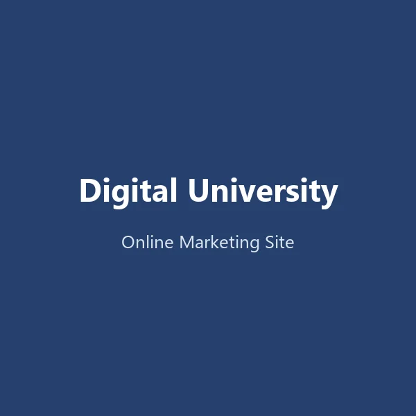 Produktbild Digital University (Online Marketing Site)