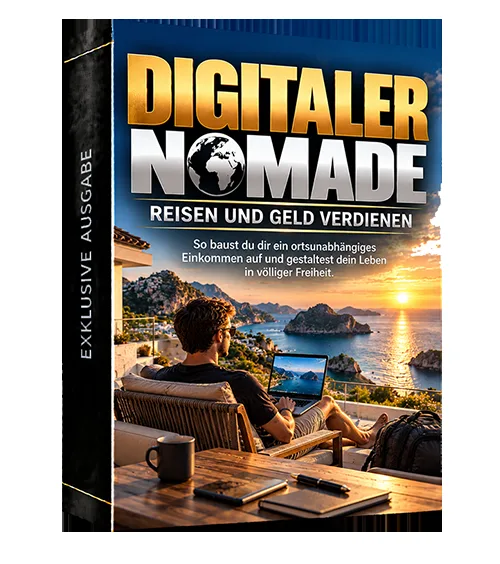 Buchcover von Digitaler Nomade mit dem Untertitel Reisen und Geld verdienen