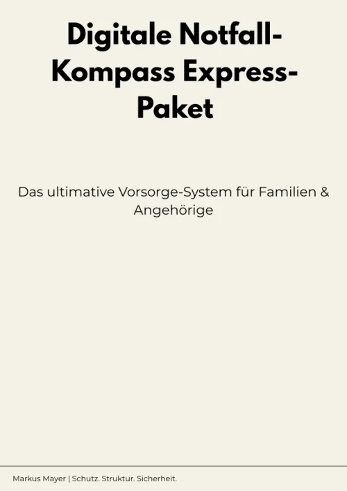 Produktbild Digitaler Notfall-Kompass, Vorsorge-System für den Ernstfall