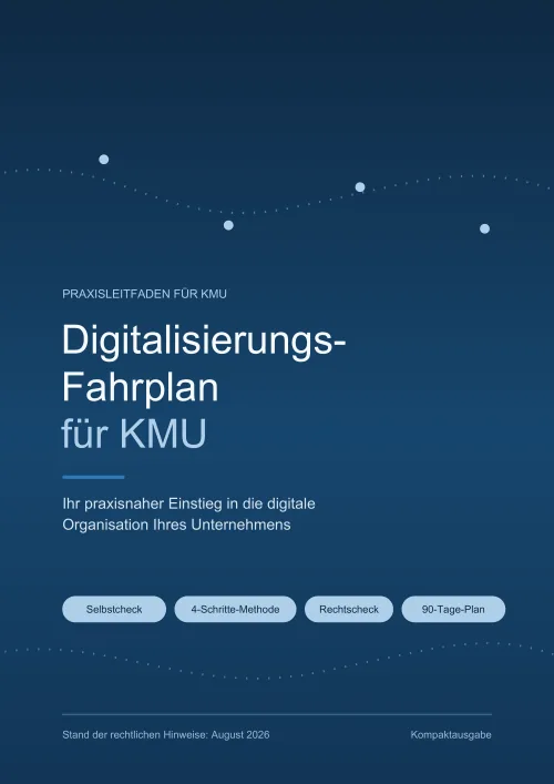 Cover der PDF-Broschüre Digitalisierungs-Fahrplan für KMU