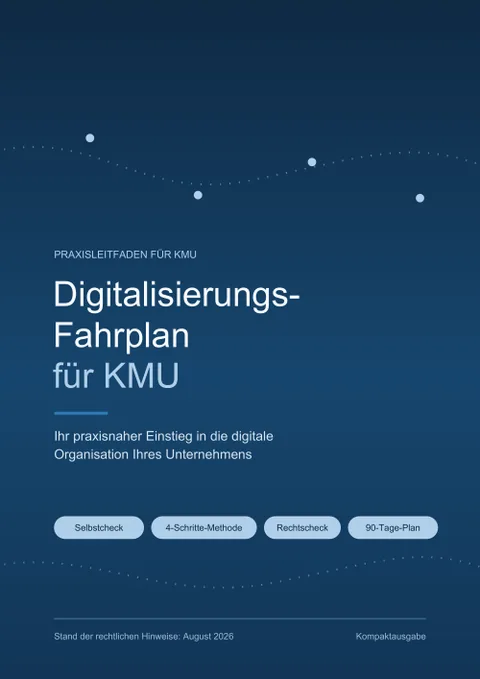 Cover der PDF-Broschüre Digitalisierungs-Fahrplan für KMU