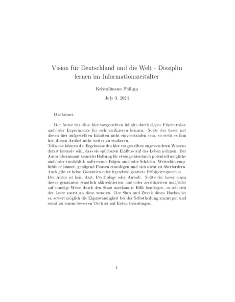 Produktbild Disziplin lernen im Informationszeitalter (PDF)