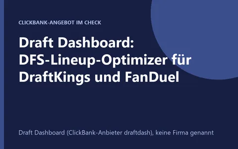 Draft Dashboard DFS-Lineup-Optimizer