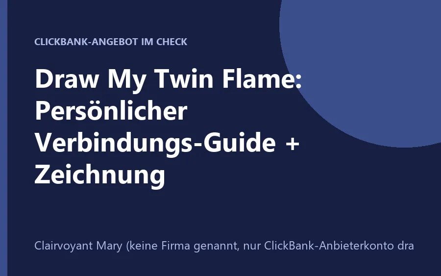 Quiz-Seite Draw My Twin Flame von Clairvoyant Mary