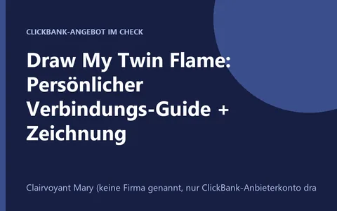 Quiz-Seite Draw My Twin Flame von Clairvoyant Mary