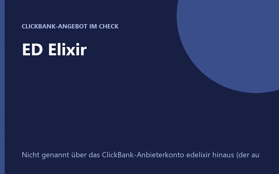 Produktbild ED Elixir