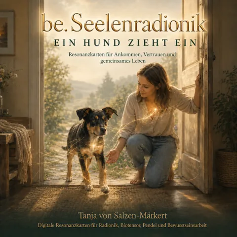 Digitales Kartenset Ein Hund zieht ein