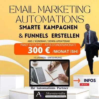 Produktbild E-Mail-Marketing-Automation: Kampagnen und Funnels (5 Stunden im Monat)