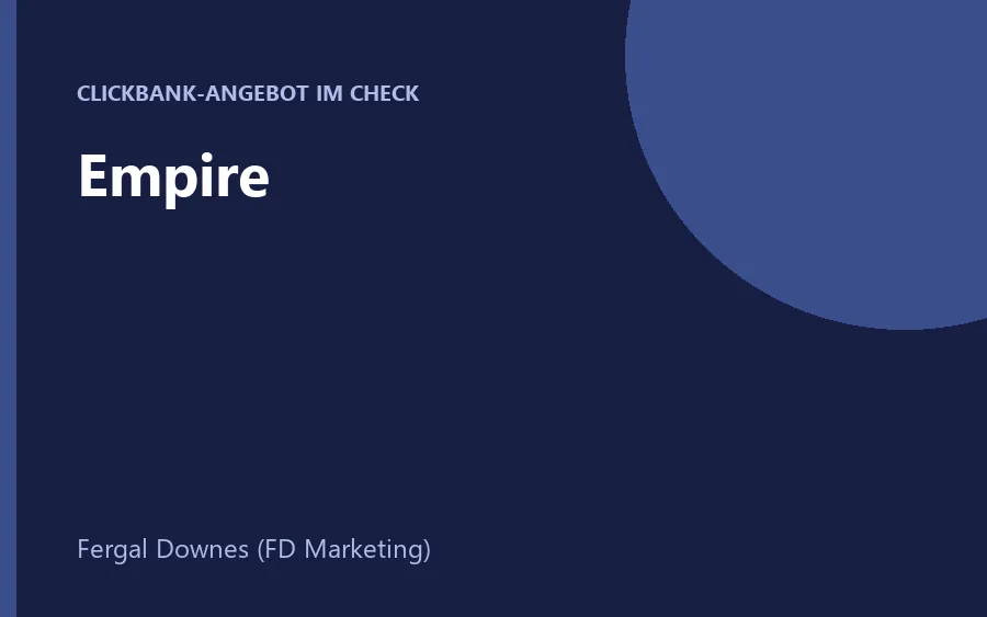 Titelbild zum Empire-Traffic-Kurs für Affiliate-Marketing