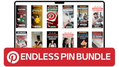 Produktbild Endless Pin Bundle (100 Pinterest-Vorlagen)