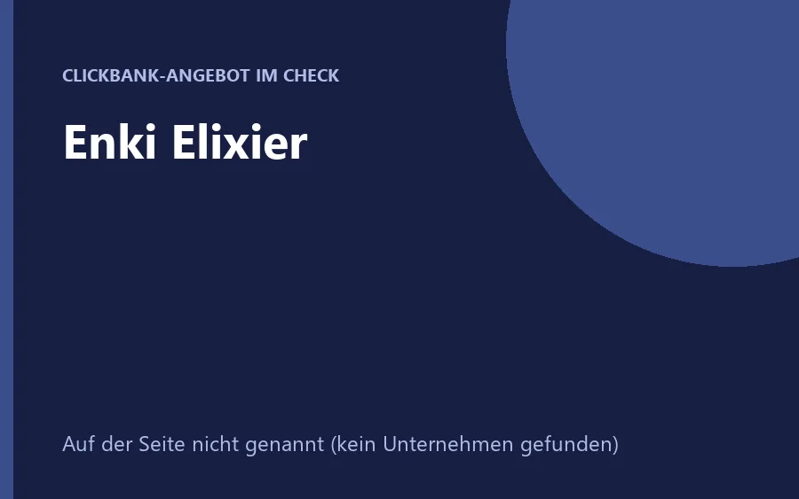 Flasche Enki Elixier