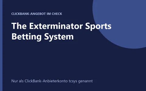 Produktbild The Exterminator Sports Betting System