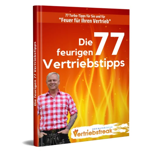 Buchcover Die feurigen 77 Vertriebstipps von Uwe Rieder