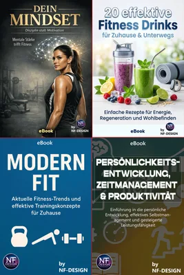 Produktbild Fitness Bundle: 4 E-Books zu Mindset, Fitness, Energie und Selbstmanagement