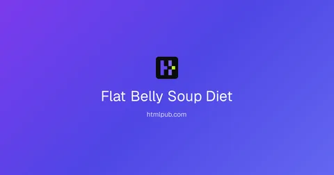 Flat Belly Soup Diet, Titelbild des digitalen Guides