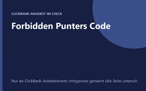 Produktbild Forbidden Punters Code
