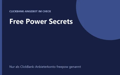 Anleitungen Free Power Secrets zum Bau eines Treibstoff-Generators
