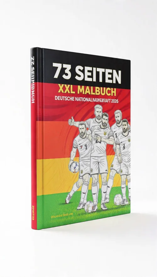 XXL Malbuch Deutsche Nationalmannschaft 2026 zum Ausdrucken