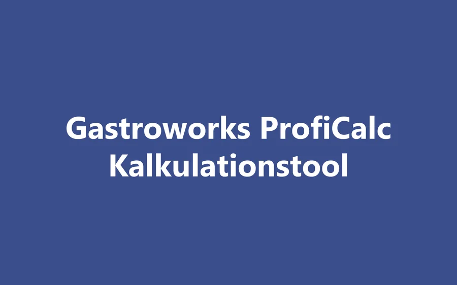 Produktbild Gastroworks ProfiCalc Kalkulationstool