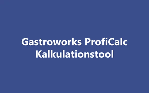 Produktbild Gastroworks ProfiCalc Kalkulationstool