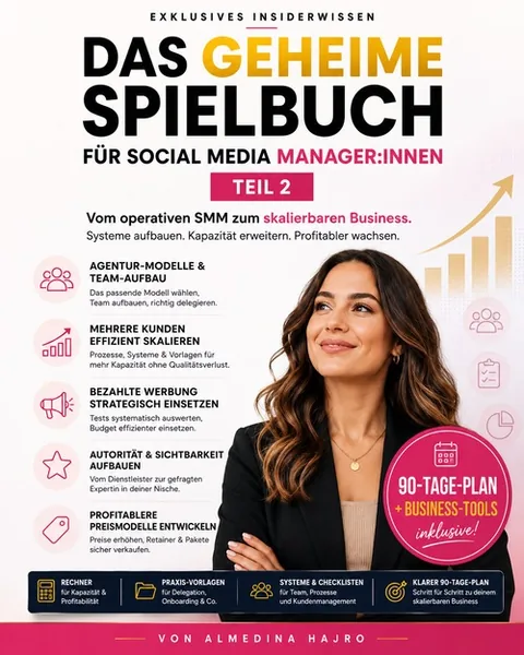 Cover des E-Books Das geheime Spielbuch für Social Media Manager:innen Teil 2