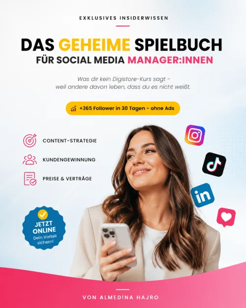 Cover des E-Books Das geheime Spielbuch für Social Media Manager:innen