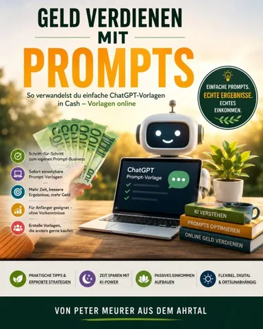 Titelbild des E-Books Geld verdienen mit Prompts
