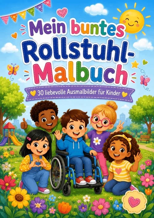 Produktbild Mein buntes Rollstuhl-Malbuch