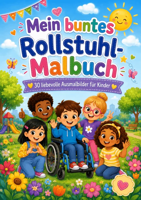 Produktbild Mein buntes Rollstuhl-Malbuch