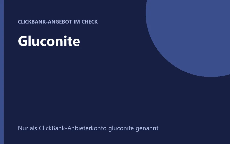 Gluconite Flasche