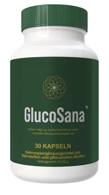Produktbild GlucoSana (1 Flasche, Blutzucker-Nahrungsergänzung)