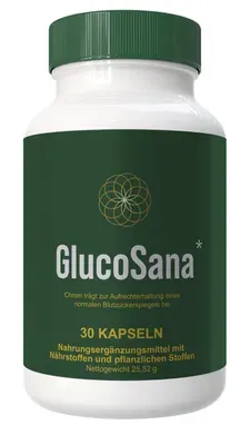 Produktbild GlucoSana (1 Flasche, Blutzucker-Nahrungsergänzung)