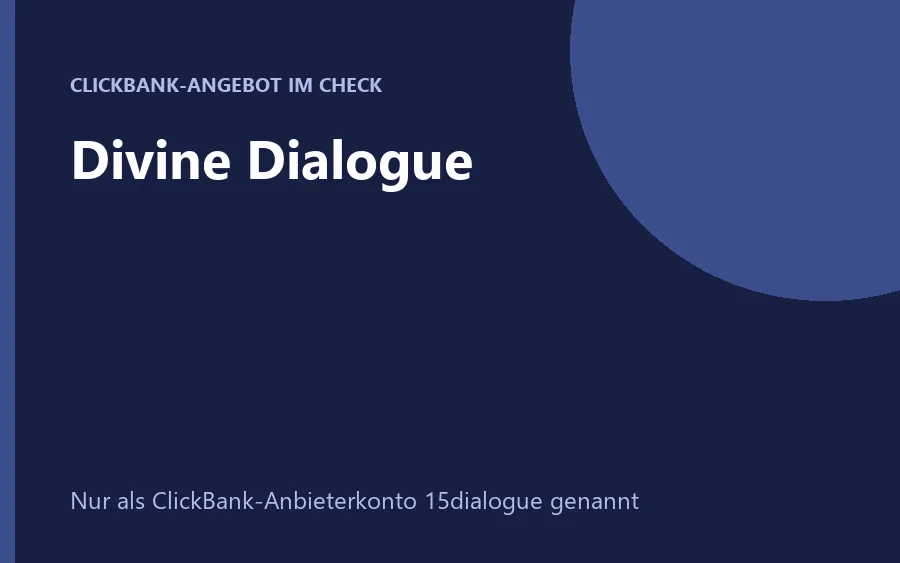 Cover des Programms Divine Dialogue