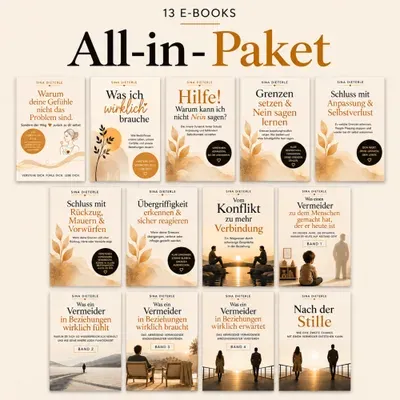 Produktbild All In Paket: 13 E-Books zu Gefühlen, Grenzen und Bindung (Beziehungscoach Online)