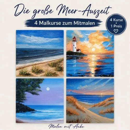 Produktbild Die große Meer-Auszeit Acryl-Malkurse