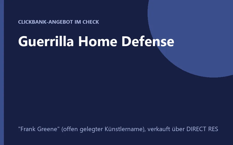 Produktbild Guerrilla Home Defense