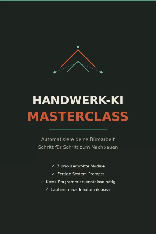 Produktbild Handwerk-KI Masterclass von Dachdeckermeister Daniel Lietmann