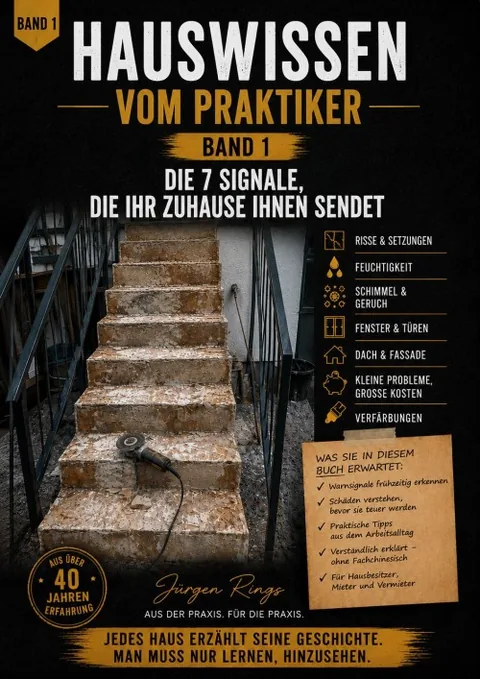 Cover des Ratgebers Hauswissen vom Praktiker Band 1 von Jürgen Rings