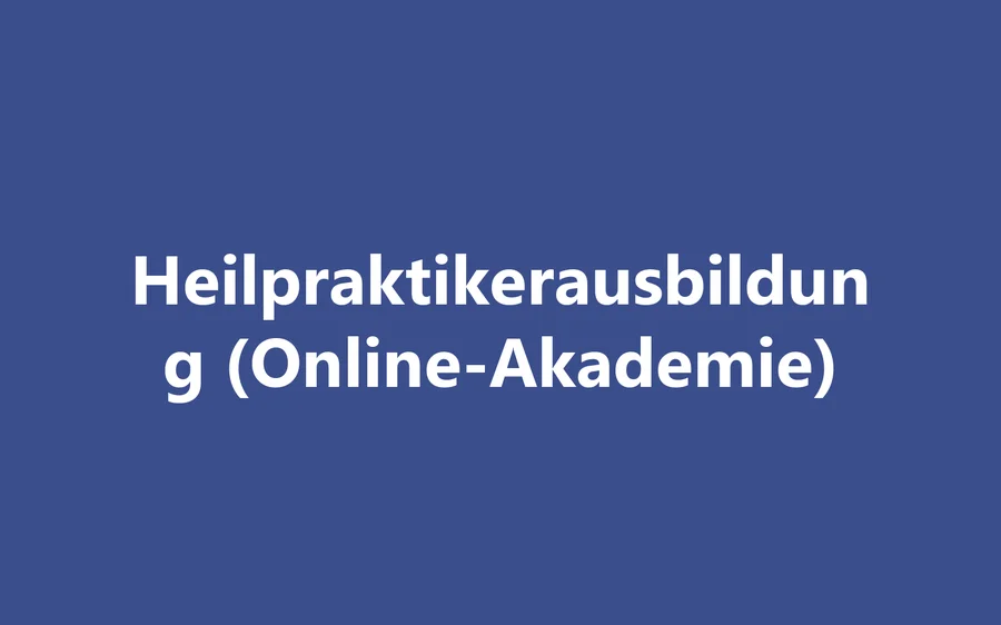 Produktbild Heilpraktikerausbildung (Online-Akademie)