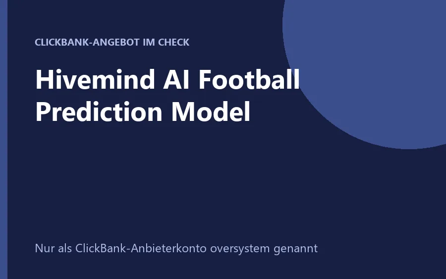 Hivemind AI Fußball-Vorhersagemodell Dashboard-Grafik
