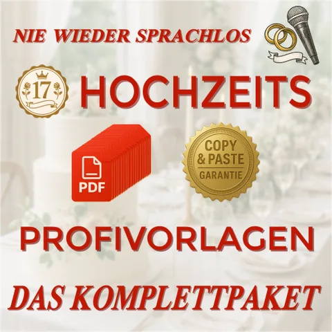 Produktbild Hochzeitsreden-Bundle Nie wieder sprachlos