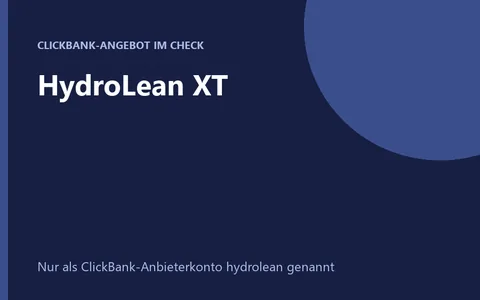 Flasche des Brausepräparats HydroLean XT
