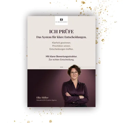 Cover des Entscheidungs-Workbooks ICH PRÜFE